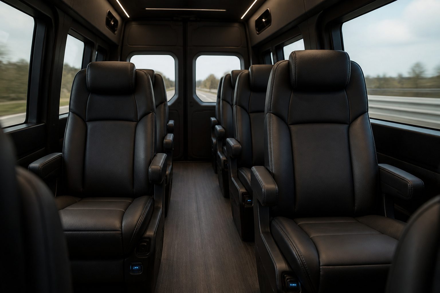 123 CTS Washington DC executive fleet — luxury black sedans and SUVs staged for corporate transportation