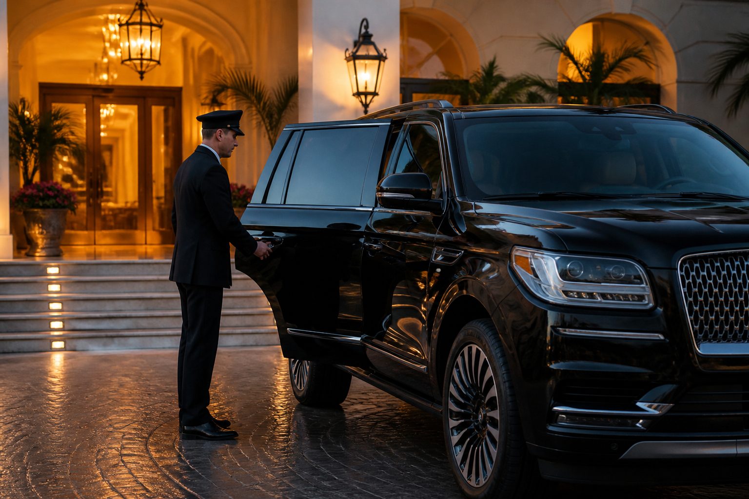 Corporate traveler booking Naples FL executive car service online — 123 Corporate Transportation 2026