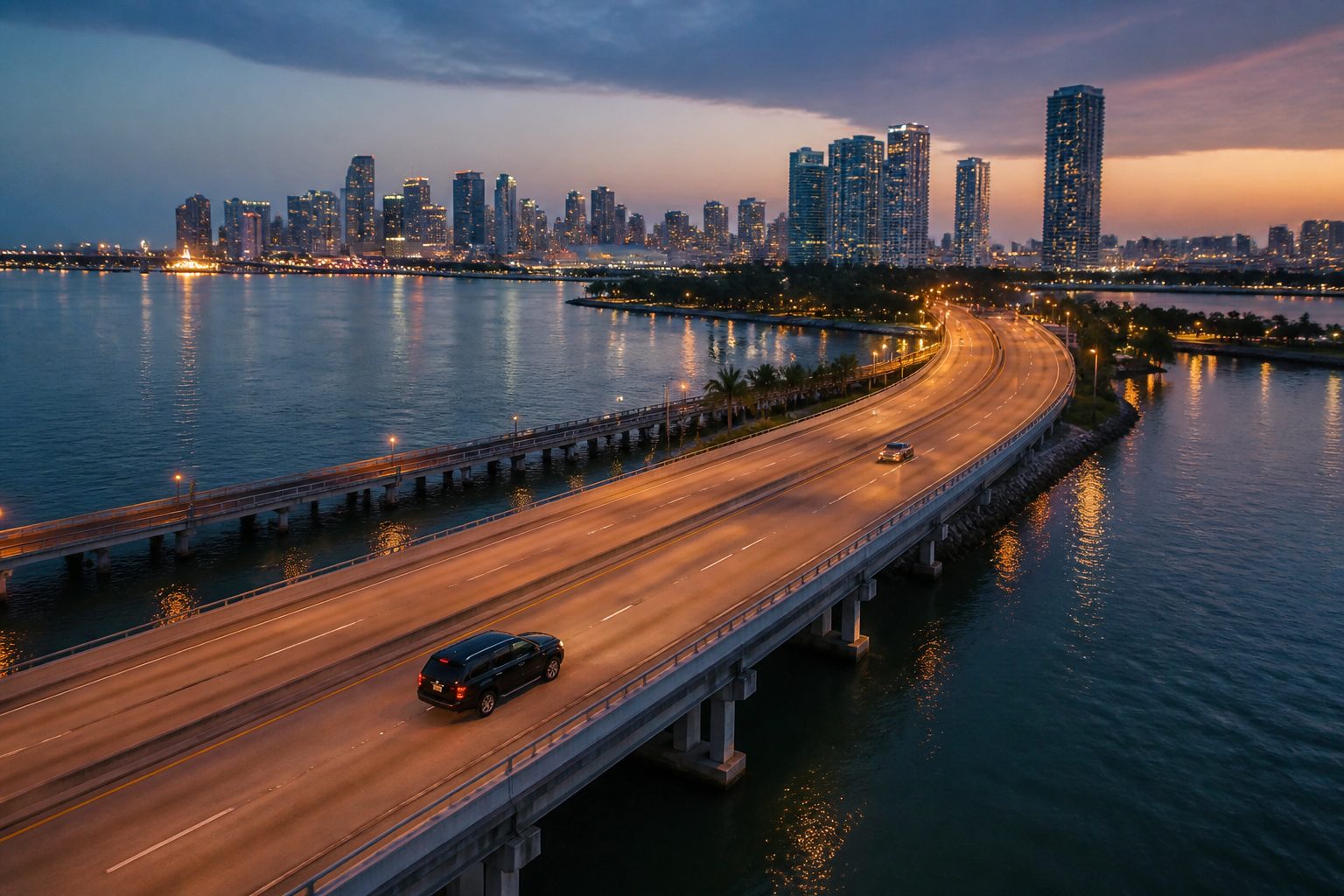 Professional Miami corporate event transportation fleet ready for the 2026 event season