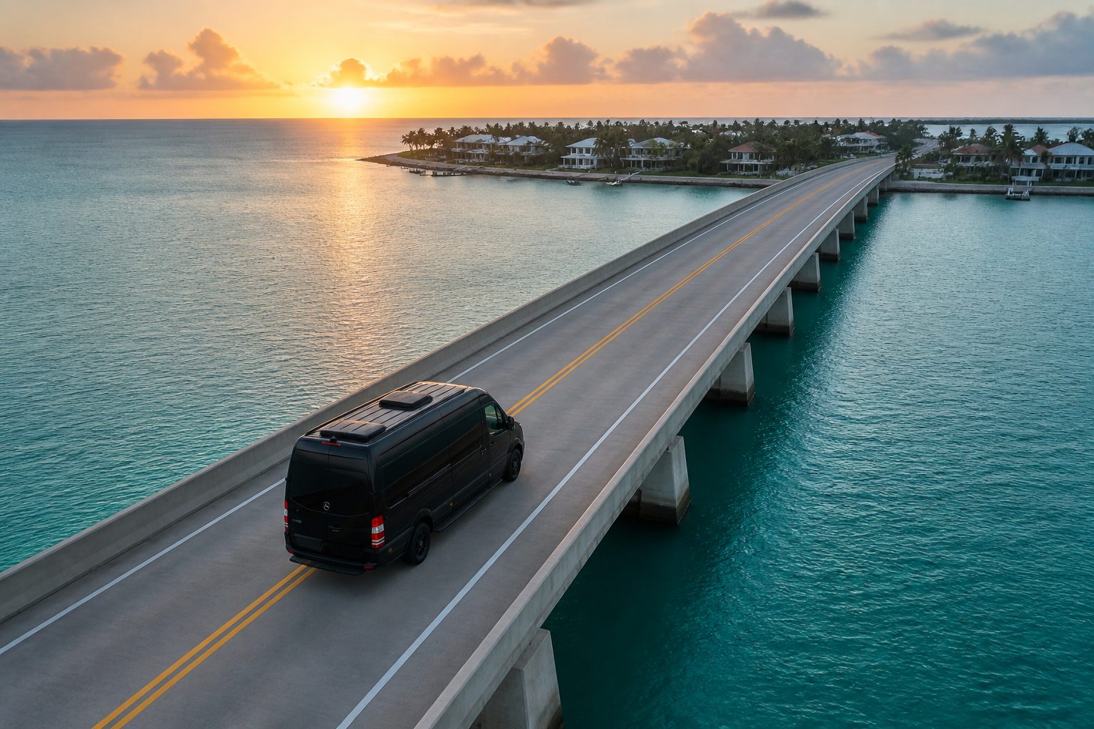 Southwest Florida corporate transportation coverage map — Naples, Fort Myers, Sarasota, and Miami service area