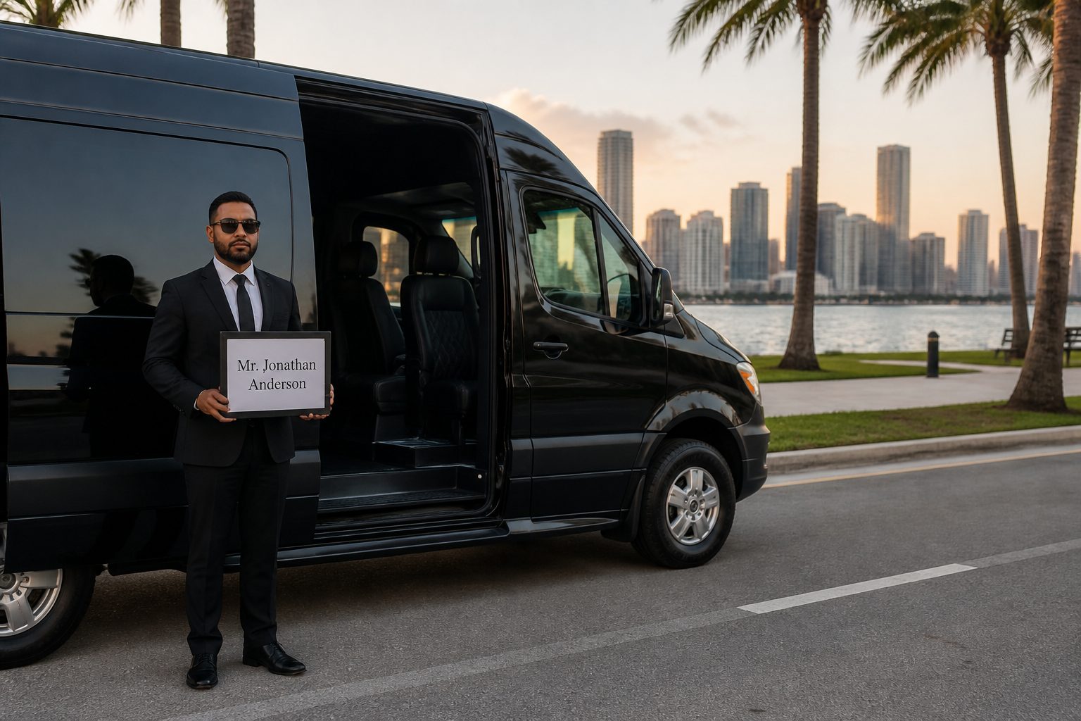 Miami corporate transportation fleet serving Ultra Music Festival 2026, March 27–29, with VIP group shuttles